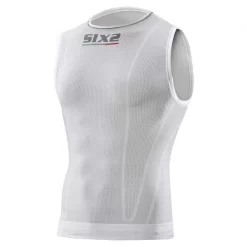 Sous-Vêtememt Technique SIXS SUPERLIGHT SML2 Sans Manches Blanc