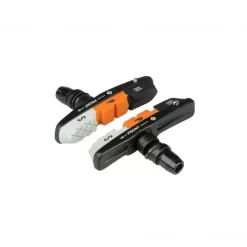 Paire De Patins De Frein à Vis ALLIGATOR VB-661 V-BRAKE Anodisé Gomme Trois Couleurs ALLIGATOR