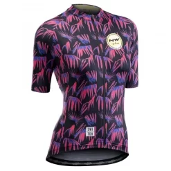 Maillot NORTHWAVE VACATION Femme Manches Courtes Noir/Rose 2020