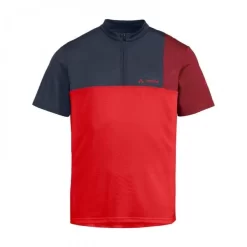 Maillot VAUDE TREMALZO V Manches Courtes Rouge/Bleu 2020