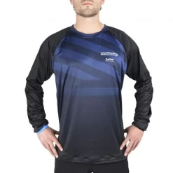 Maillot PROBIKESHOP ENDURO JRS Manches Longues Noir/Bleu 2019