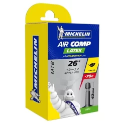Chambre à Air MICHELIN AIRCOMP LATEX C4 26×1,90/2,20 Schrader 42 Mm