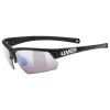 Lunettes UVEX SPORTSTYLE 224 Noir Mat Colorvision Iridium Violet