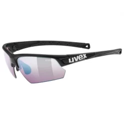 Lunettes UVEX SPORTSTYLE 224 Noir Mat Colorvision Iridium Violet