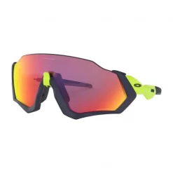 Lunettes OAKLEY FLIGHT JACKET Jaune/Bleu Prizm Road OO9401-0537