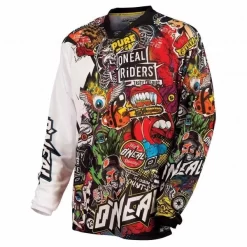 Maillot O’NEAL MAYHEM CRANK Manches Longues Noir/Multi