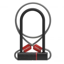 Antivol U ZEFAL K-TRAZ U17 (14 Mm X 23 X 11,5 Cm) + Câble (10 Mm X 120 Cm)