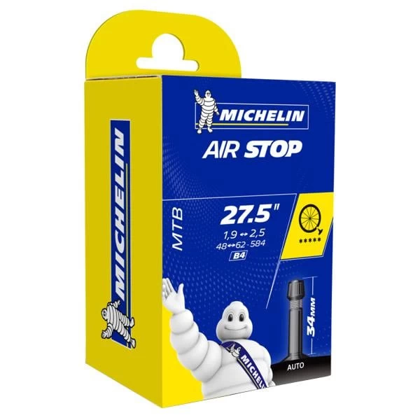 Chambre à Air MICHELIN AIRSTOP B4 27,5×1,90/2,50 Butyl Schrader 34 Mm