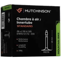 Chambre à Air HUTCHINSON STANDARD 26×2,30/2,85 Butyl Presta 48 Mm