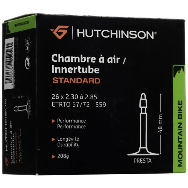 Chambre à Air HUTCHINSON STANDARD 26×2,30/2,85 Butyl Presta 48 Mm